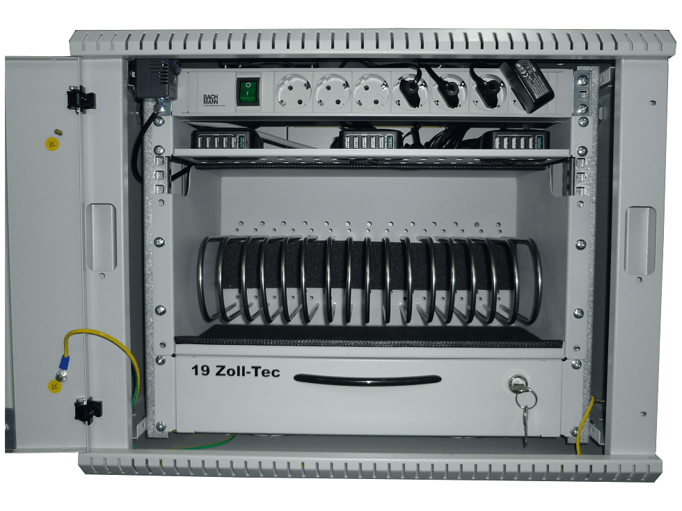 Tablet Schrank "Compakt" zur Aufnahme von bis zu 27 Tablets . 19 Zoll